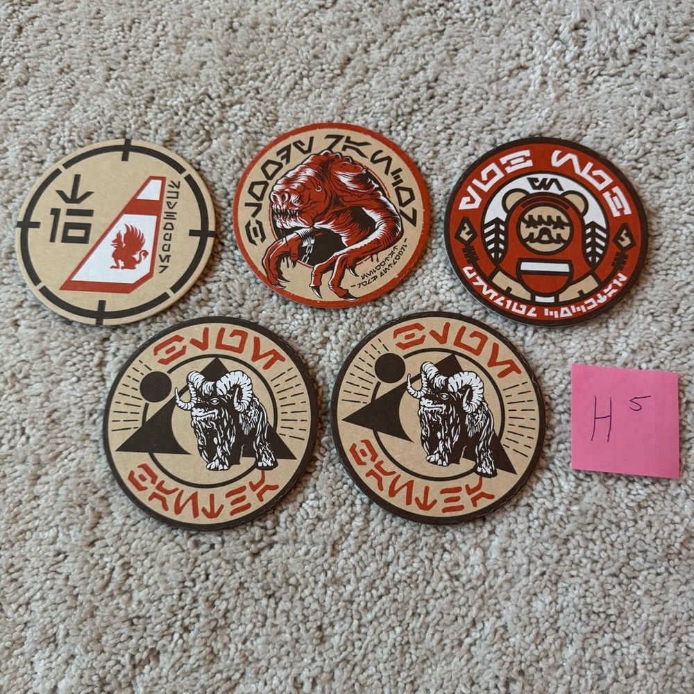 Star Wars Oga’s Cantina Coaster Set Of 5 - H